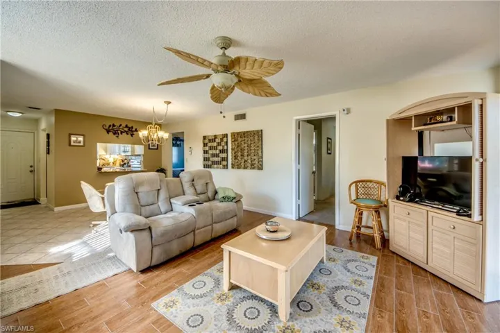 Living room has plenty of seating area.