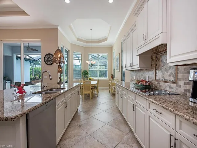 Kitchen and dining room.