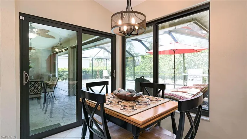 Eat in Kitchen area with view of the Pool/Lanai