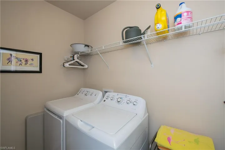 Laundry area with separate washer and dryer