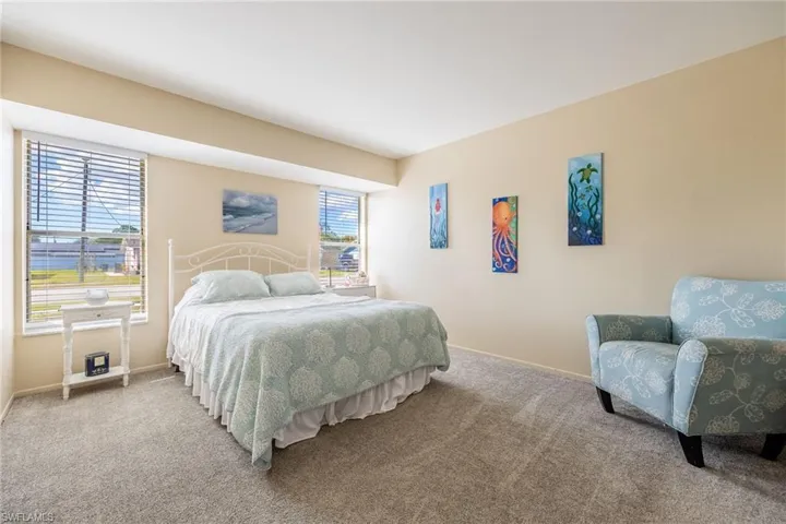 Bedroom featuring carpet floors