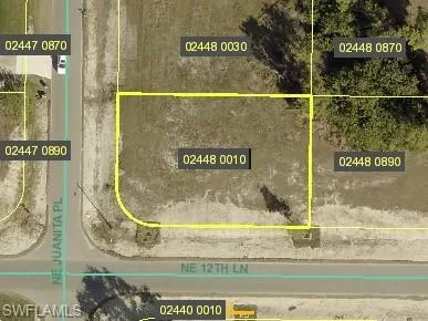 Aerial view of property's location