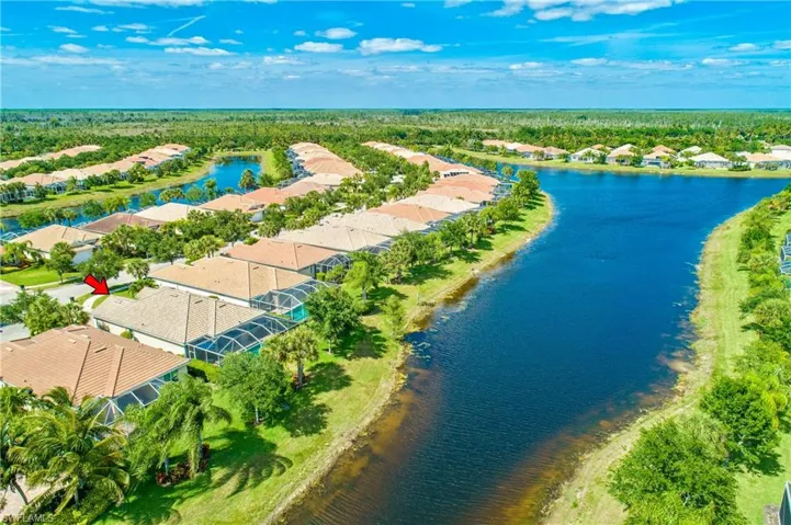 Looking North where canal splits