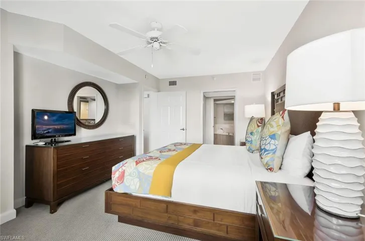 One of two large bedrooms.