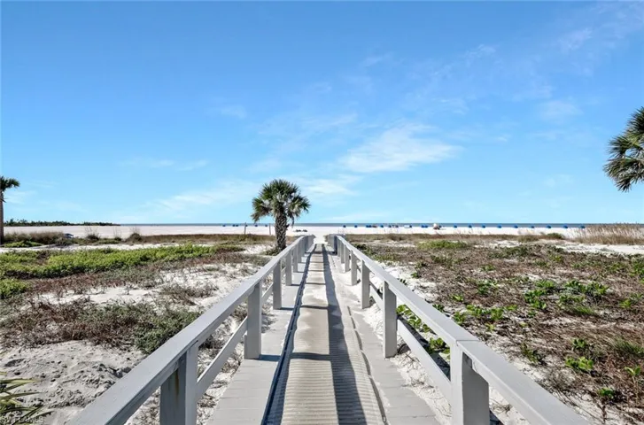 Direct Gulf-front location with miles of white-sand beach just steps away.