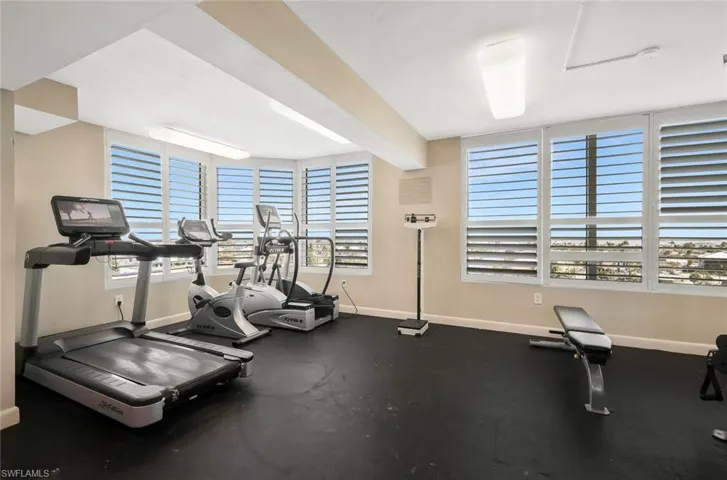 An exercise room with a view!
