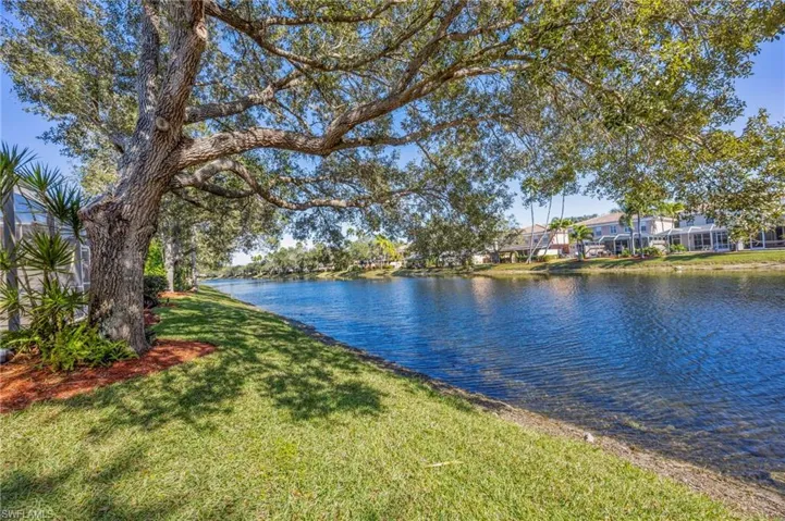 Backyard view of lake