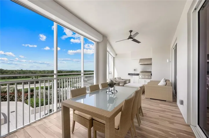 So much room on the lanai - grill, dine and relax outdoors all winter long!