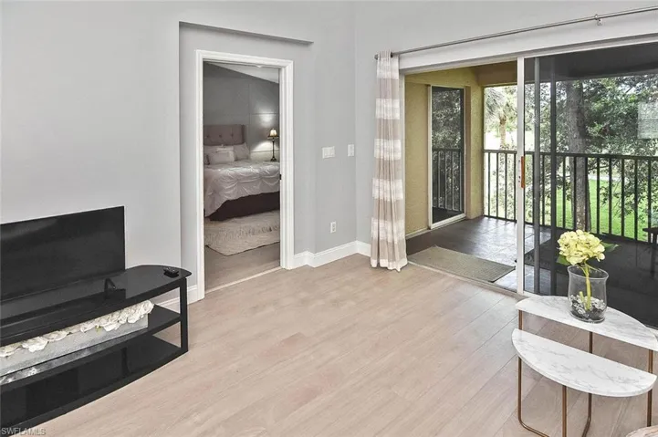 Living area featuring wood finished floors