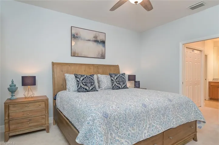 Master  bedroom with king size bed