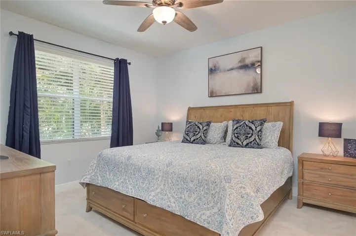 Master bedroom with king size bed