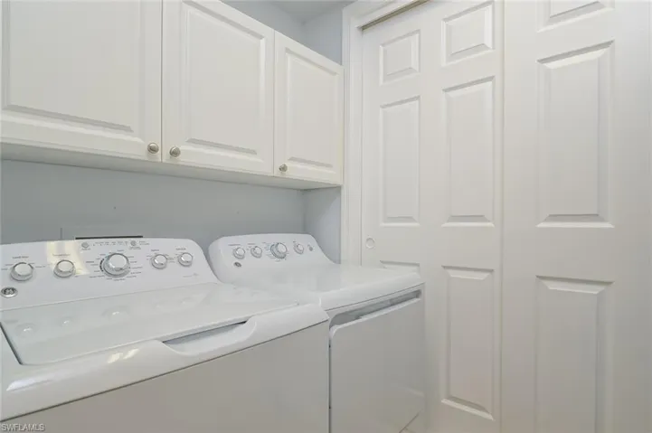 Full size washer and dryer in unit
