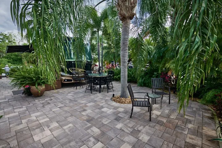 View of patio featuring an outdoor living space