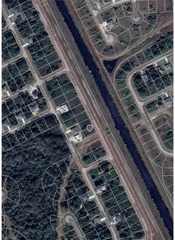 Aerial overview of property's location