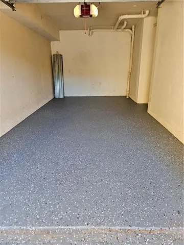 Newly epoxied floor in your new garage