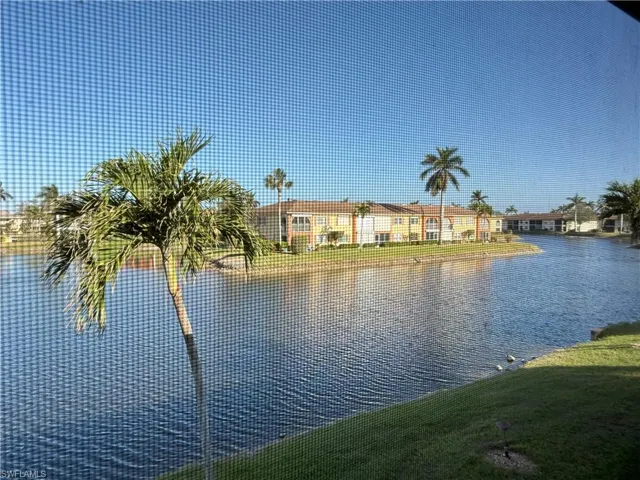 Water view from within lanai