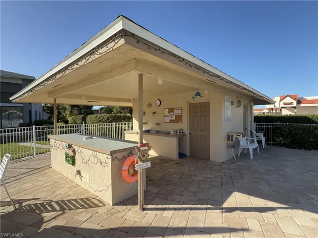 View of community cabana