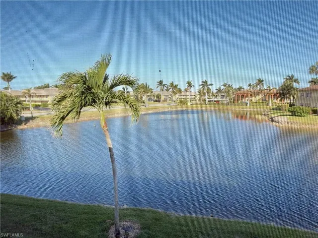 Water view from within lanai