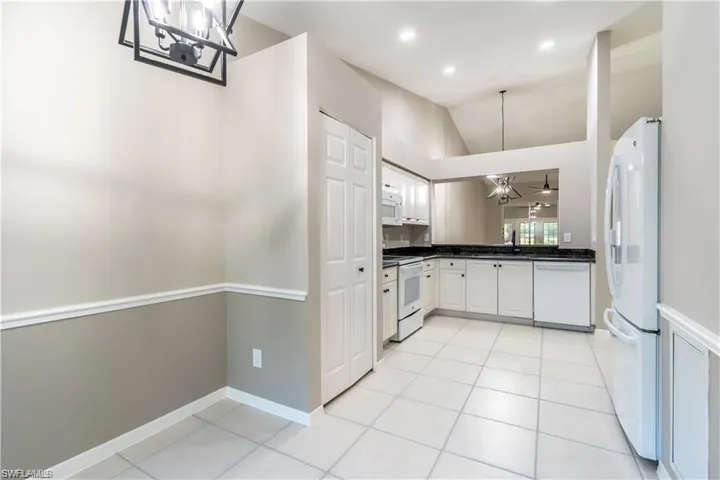 Dining area view to Kitchen and Pantry