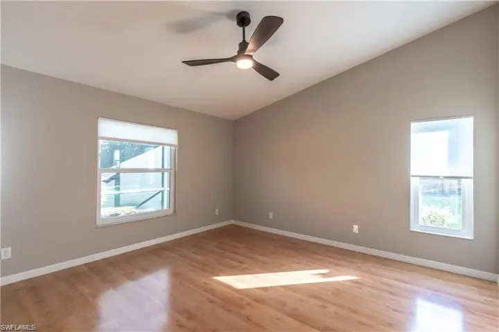 Master Bedroom with vaulted ceiling
