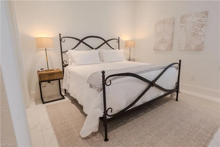 View of tiled bedroom