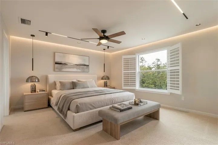 AI photo of the primary bedroom furnished