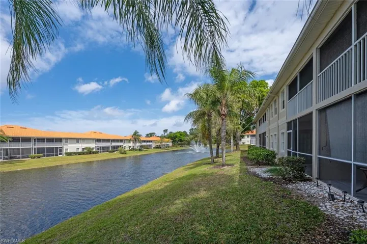 Property view of water with a residential view