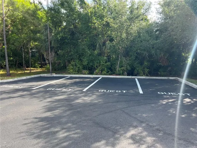 View of uncovered parking lot