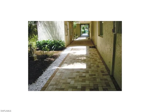 Very nice pavers in atrium area.