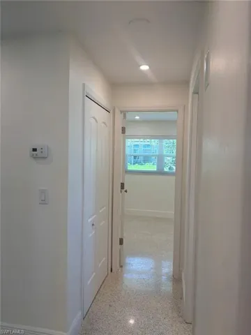 Plenty of storage is provided throughout, this double closet is located in the guest hallway, and a single coat closet is also located at the entry.