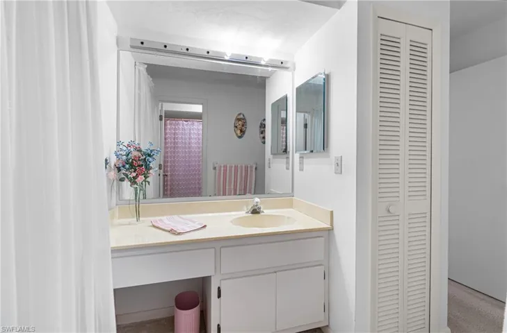 Vanity area.