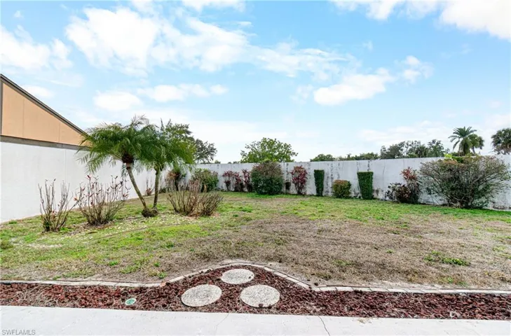 Large yard.