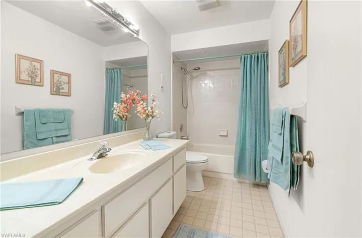 Guest Bath with bathtub.