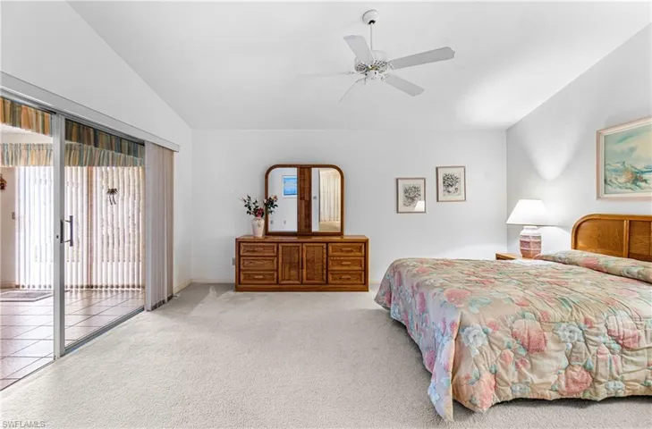 Master Bedroom with ceiling fan.