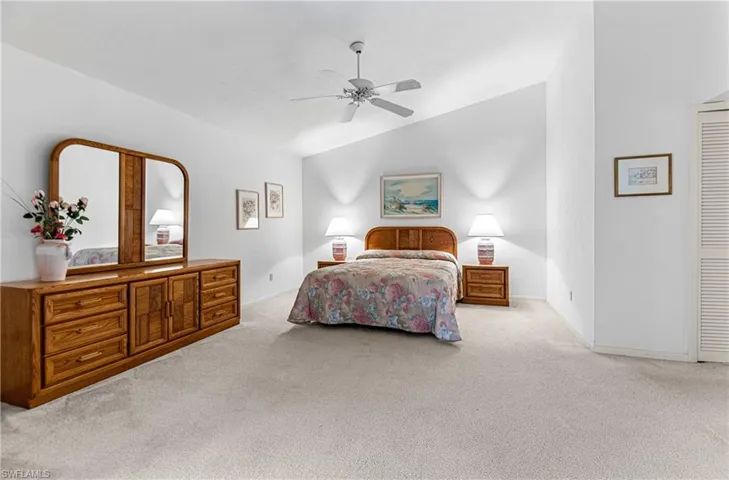 Master Bedroom with large walk-in-closet.