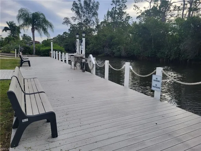 Boat dock within park and with nearby boat storage