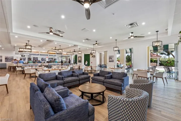Dining area with recessed lighting, light wood-type flooring, a ceiling fan, and beam ceiling