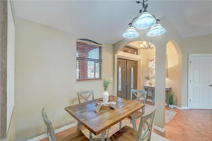 Foyer opens to formal dining area and living space out to your outdoor living space