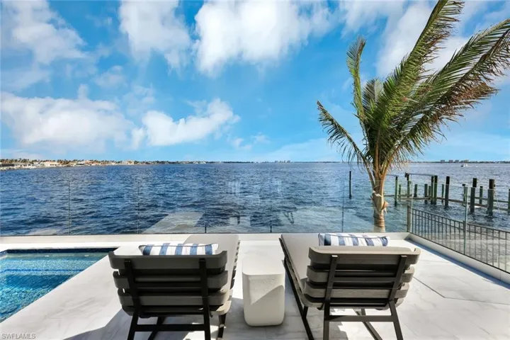 View of patio / terrace featuring a water view