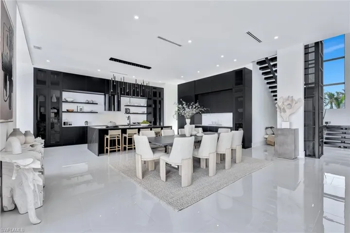 View of dining room