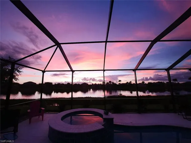 Unedited photo of sunset from the lanai