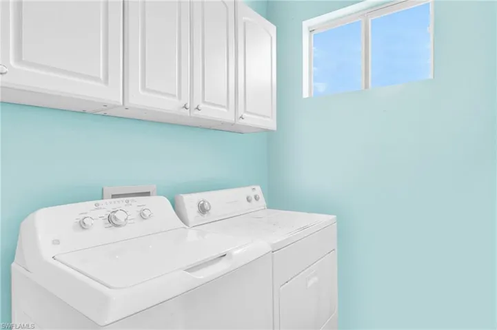 Laundry on the first floor.