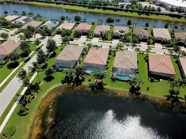 Gorgeous view of the lake behind the home