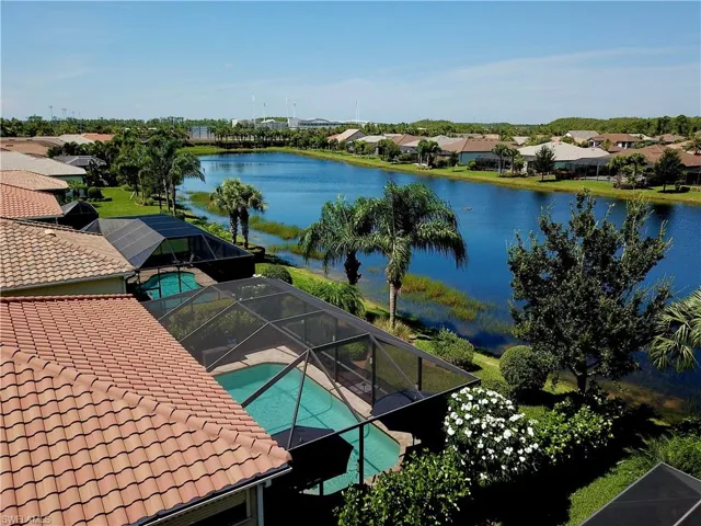 Gorgeous view of the lake behind the home