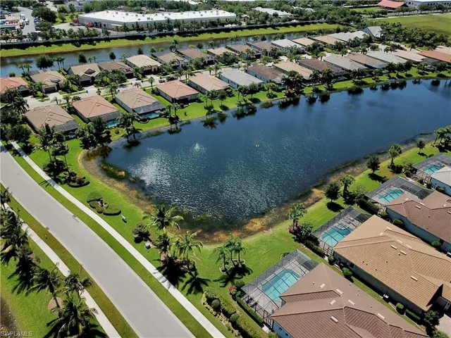 Gorgeous view of the lake behind the home