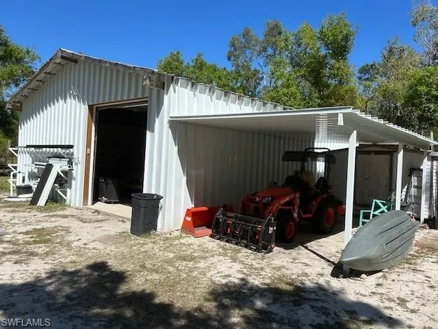 Garage with a garage