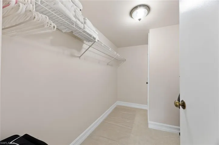 Large walk in closet