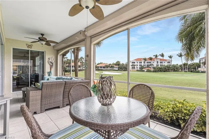 Your screened in lanai offers breathtaking views of the golf course
