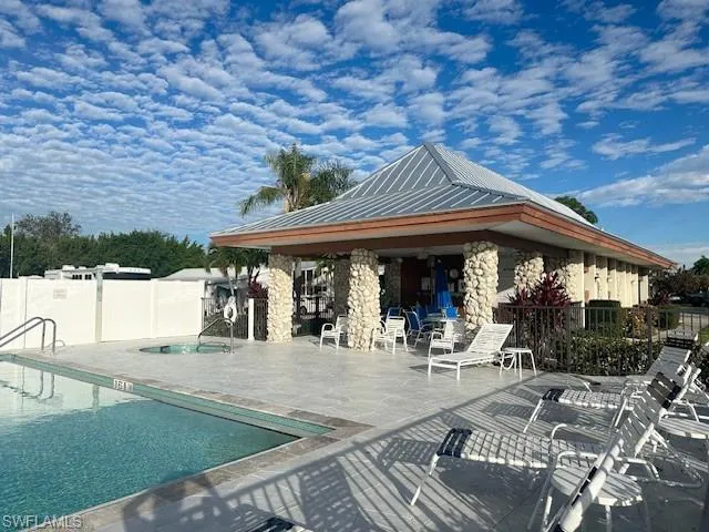 View of pool with a patio area