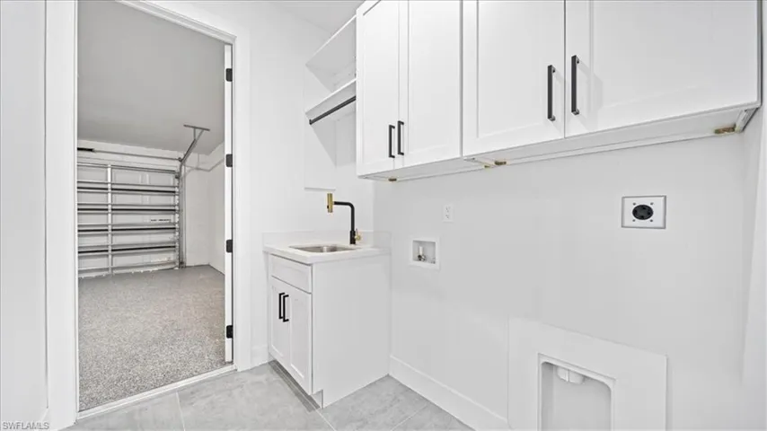 Laundry sink and Washer and Dryer Hook up